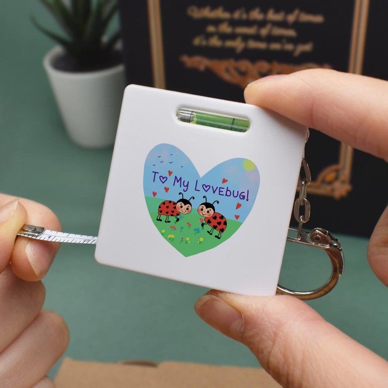'To My Lovebug' Keyring Tape Measure/Spirit Level Tool (KM00041716)
