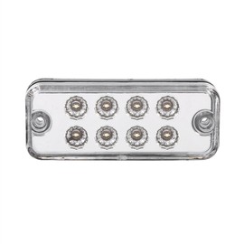 LED Clearance Side Marker Light Indicator Lamp Truck Trailer Lorry for 12V Vehicles 6pcs 8pcs (White)