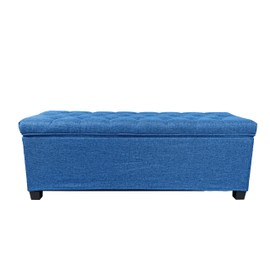 Casa Andrea Milano Storage Ottoman, Ottoman with Storage, Storage Ottoman Bench with Padded Seat for Entryway, Living Room, Bedroom, 43 Inches