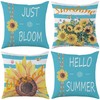 Mimkus Sunflower Pillow Cover 18 x 18 Inch Set of