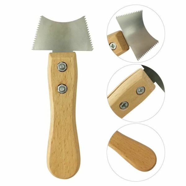 Unbranded Wood Handle Stainless Steel Guitar Fret Saw Nuts String
