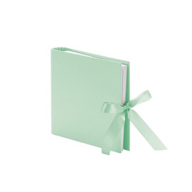 Rössler 1 x Photo Ring Album with 2 Rings - 230 x 210 mm - 50 Pages - with Ribbon, mint