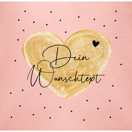 Geschenk mit Namen personalisiert by Shirtracer - Baby Bodysuit Boy Girl - Design Yourself Print - Your Desired Text, 2 baby pink