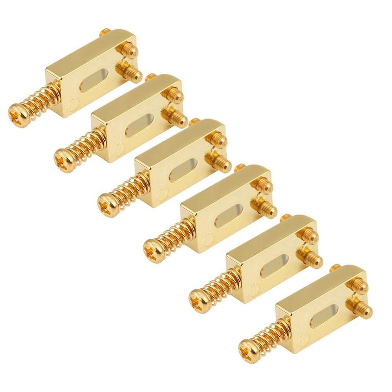 6 Pcs Electric Guitar Tremolo Saddles Bridge for Electric Guitar