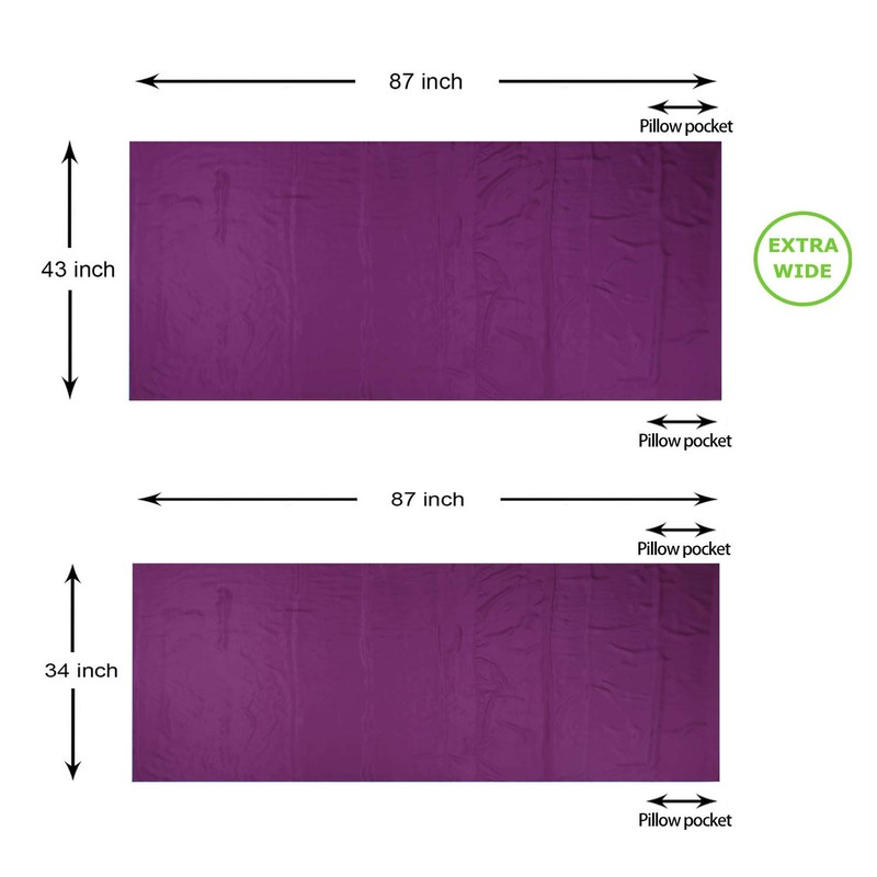 Browint Silk Sleeping Bag Liner, 100% Mulberry Silk Sleep Sheet,