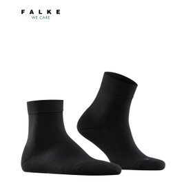 FALKE Unisex Cool Kick Short Socks Breathable Quick-Drying Sustainable Yarn Quarter Length Light Cushioning Plush Sole Cooling for Everyday Life and Sport 1 Pair, Black 3000.