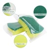 Sponge Individually Wrapped，24 PCS Dishwashing Sponge Scouring Pad Kitchen Dishcloth