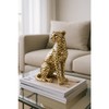 Rocking Gifts Gold Leopard Cheetah Polyresin Ornament 23cm