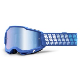 100% Accuri 2 Motocross & Mountain Biking Adult Goggles (Yarger - Mirror Blue Lens)