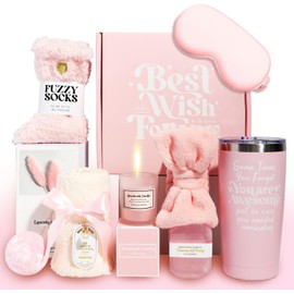 Regalos de Cumpleaños para Mujer：Canasta de SPA Relajante-Paquete de Cuidado Personal para Mujer- Caja de Regalos para Mamá Hermana Novia Amiga-BLYPHOOO Regalos de Día de la Madre