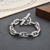 88flix S925 Anchor Chain Bracelet, Chain Bracelet, Mantel Bracelet, Silver,