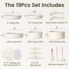 Chef Power Ceramic Nonstick Pots and Pans Set 19 Piece