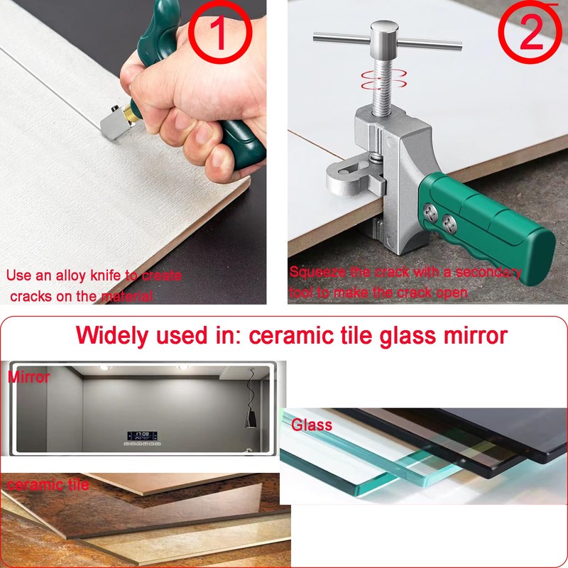 12 pcs Glass Cutter Tool set,Tile Cutter Hand Tool，Mirror Cutting