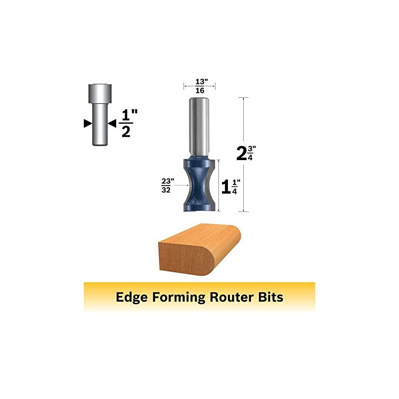 Bosch 84440M 23/32 in. x 1-1/4 in. Carbide Tipped Convex