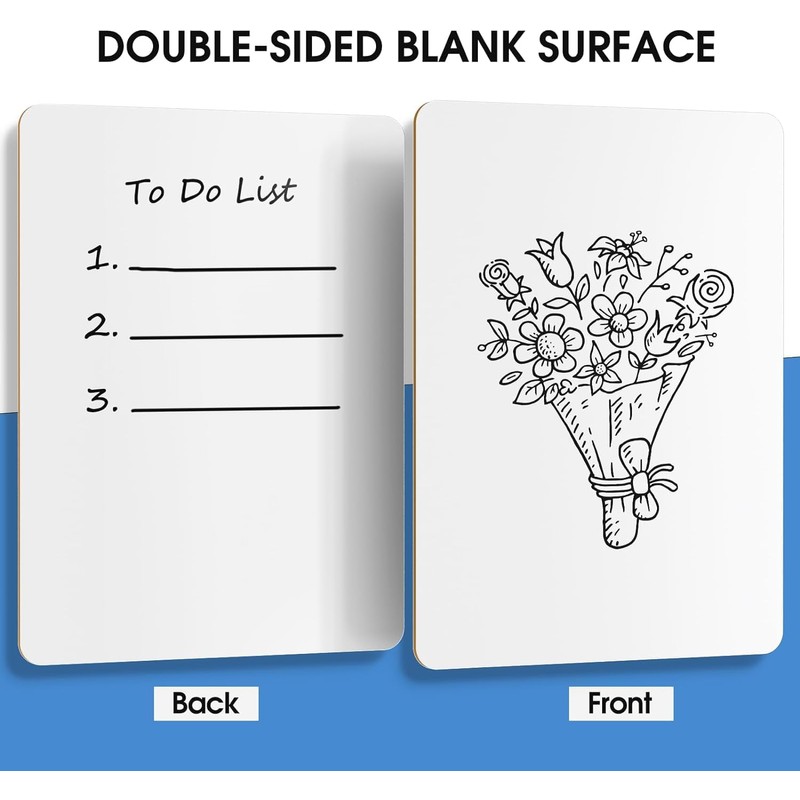 KAHEIGN 2Pcs Small Dry Erase White Boards, 21CM x 30CM