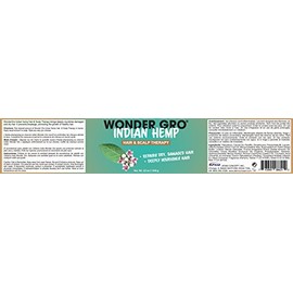 Indian Hemp Hair Grease Pomade, 12 fl oz - Hair Regrowth Styling Treatment - Deeply Nourishes & Repairs Damages By Wonder Gro