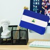 TSMD Nicaragua Stick Flag Nicaraguan Small Mini Hand Held Flags,5x8