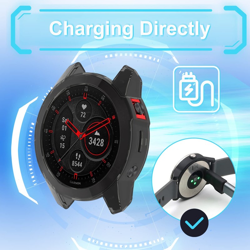 PaceBid Case Compatible with Garmin Epix Gen 2, Protective TPU