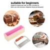 Wooden Loaf Soap Cutter Mold with 1 Pc Silicone Mold