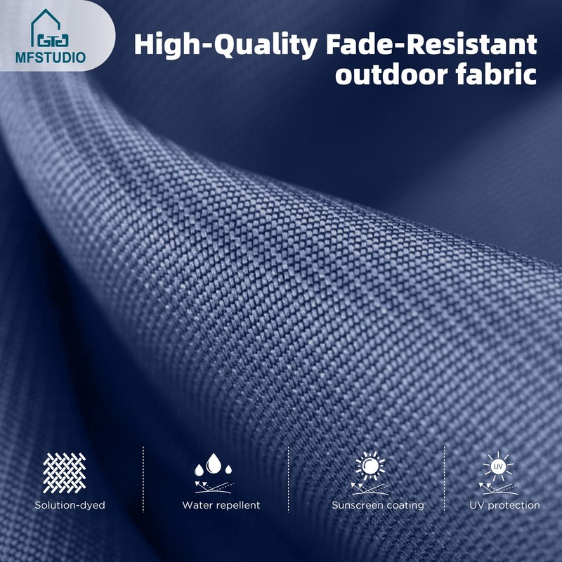 MFSTUDIO 13ft Outdoor Patio Umbrella, Double Sided Large Rectangular Umbrella