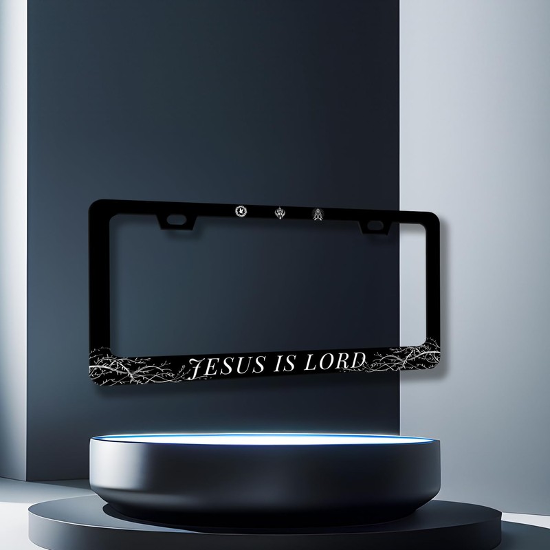 Jesus is Lord License Plate Frame Christian License Plate Holder