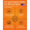 Passport Holder & Travel Wallet with RFID Blocking - Premium