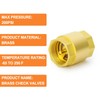 GASHER 2PCS Brass Check Valve 1/2" FNPT Thread, Backflow Prevention,