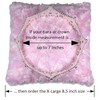Resonant Energies 6.5 Inch Square Pink Rosebud Fleece Tiara &