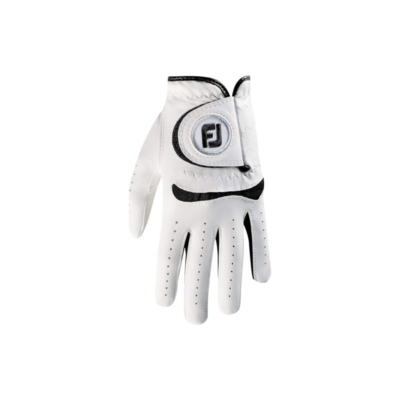 FootJoy Junior Golf Glove, White, Medium/Large, Worn on Right Hand
