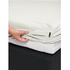 Essenza Premium Percale Oyster Fitted Sheet 160 x 200 cm
