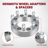 GDSMOTU 2pc Wheel Adapters 8 Lug,2" Wheel Adapter 8x6.5 to