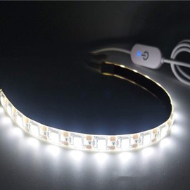 Uonlytech LED Light Strip 2 Meters Sewing Machine LED Light, USB Light Rope LED Light Ribbon, Flexible Adhesive Tape Natural Light White, Suitable for All Sewing or Bar TV LED Strip Lights