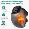 Medcursor Knee Massager with Heat, Cordless Knee Massage with 3