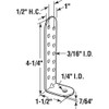 Prime-Line RG 18610 Hurricane Condenser Brackets, 4-1/4 In., Steel, Zinc