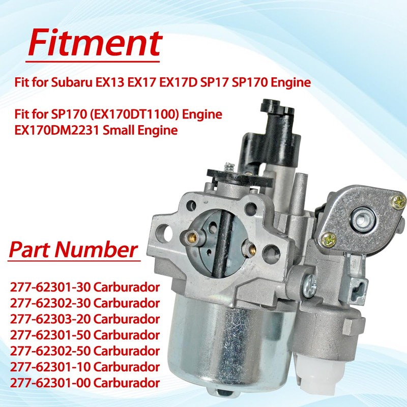 Carburetor Fit for Subaru for Robin EX13 EX17 EX17D SP17