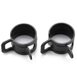 Daytona 91242 Motorcycle Hose Clip, Wide Hose for Outer Diameter 0.4 inch (10 mm), Set of 2