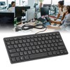 78 Key Ultra Slim Wired Keyboard Ergonomic QWERTY Layout Dual