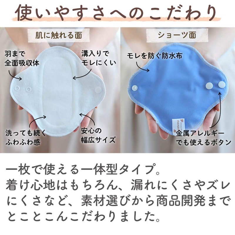 Easy to Wash Cloth Napkins, Liner, 2 Pieces, First Set,