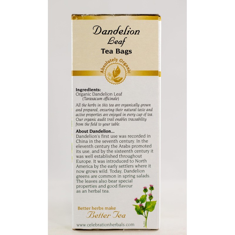 Celebration Herbals Dandelion Leaf Tea Bags 24 Count