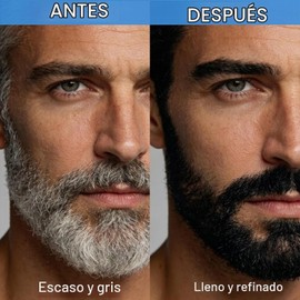Erinde 2Pcs Tinte Temporal para la Barba para Hombres, Cubre Canas y Huecos