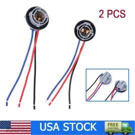 Unbranded 2X LED Pig Tail Plug Stop Brake Turn Light Bulb Socket Harness Wire 1157 2357
