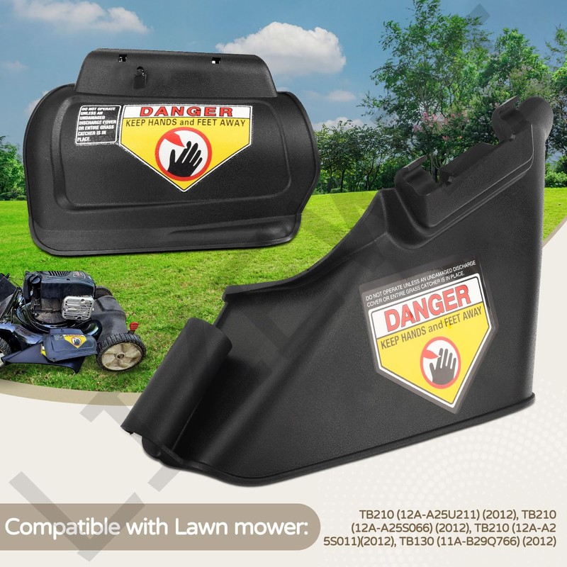 LIZEWEI 731-07131 987-02516A Side Discharge Chute and Hinged Mulching Plug