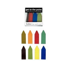 Get to the Point Magnetic Bookmarks Earthtone Color Line Markers - Box of 20 - Magnetic Bookmarks-Magnet Page Markers Page Clips Assorted Book Markers Set for Students Teachers Reading and Book Lovers