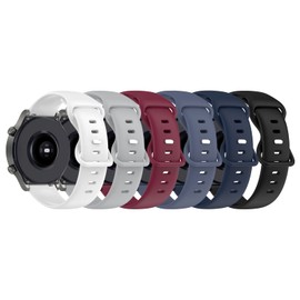 BabyValley Watch Bands Compatible for MorePro FT26 Watch Bands Replacement Adjustable Soft Silicone Replacement Straps Wristband for MorePro FT26 1.7" Fitness Tracker (Large, 6 Colors A)