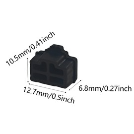 PDETVEO 40PCS RJ45 Port Covers, Silicone Ethernet Dust Protector Caps for Network Switch, Router, Computer and TV Ports (Black)