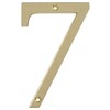 Distinctions by Hillman 843157 4-Inch Flush-Mount Polished Brass House Number