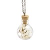Real Borosilicate Glass Chain Silver Stainless Steel 50 cm -
