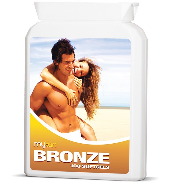Bronze Tanning Pills | 100 Softgels | Sunless Tan Supplement