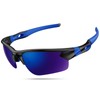 Polarized Sports Sunglasses for Men Women Youth Baseball Cycling Running