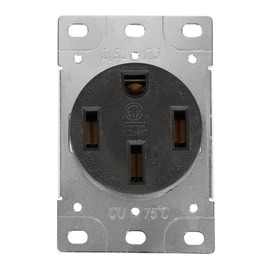 Strhowill NEMA 14-50R Outlet - Heavy Duty 14-50R 50A 125/250V Power Receptacle for EV Chargers & Commercial Ranges | Flush Mount 3-Pole 4-Wire Design | UL Listed Industrial Grade Outlet